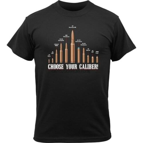 Choose Your Caliber T-shirt Ammunition Ammo Black Tee Shirt Rothco 67380(1)