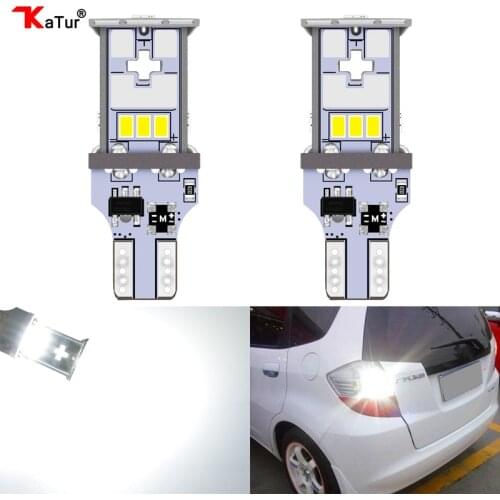 Katur 2x T15 W16W LED Canbus No Error 1200Lm 921 912 T16 Car Bulb Backup Reverse Light 6500K White 12V Auto Exterior Lamps Bulbs
