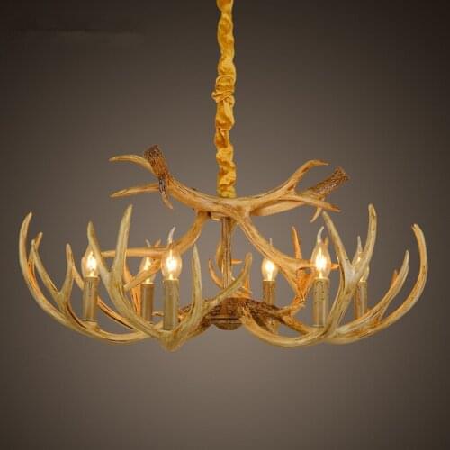 Mediterranean Sea American rural Retro creative personality cafe restaurant restaurant clothing store bar Antler chandeliers