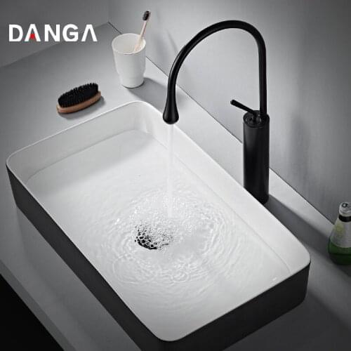 38/48cm Bathroom Faucets Brass Sink Faucet Basin Tap Hot and Cold Water Tap Vanity Faucet Bath Mixer Single Handle Water Faucet
