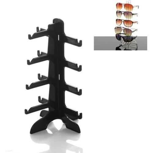 Plastic Sunglasses Show Rack Holders Eyeglasses Display Stand Holder Glasses Shelf Home Storage Organizer Space Saving Shelf