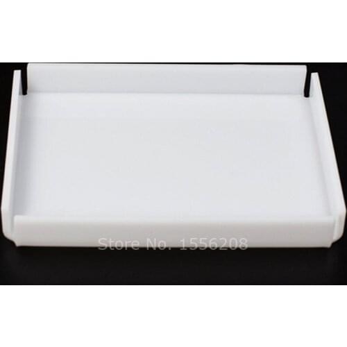 Small Nordic White Acrylic Storage Tray Luxurious Rectangle Fruit Plate Jewelry Display Tray For Home Decor 210x150x30mm