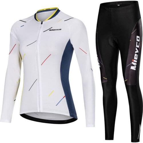 Pro Women Cycling Jersey Set MTB Bike Clothing Female Racing Bicycle Clothes Ropa Ciclismo Cycle Wear Racing long Shirt 5D Gel