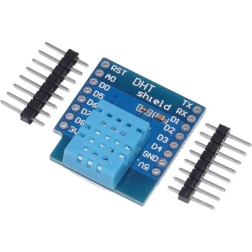10PCS DHT Shield For Wemos D1 Mini DHT11 DHT22 Single-Bus Digital Temperature And Humidity Sensor Module With Matching Pins