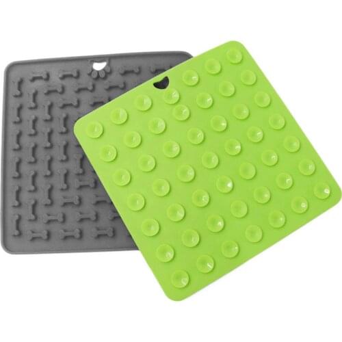 Silicone Dog Lick Mat For Dogs Pet Slow Food Plate Dog Pad Safe Silicone Lick Slow Food Mat For Pet Training Pet Feeder Supplies