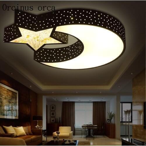 Children room bedroom lamp light LED baby room lights boys and girls warm romantic moon ceiling lamp
