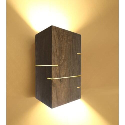 Dark Brown Wood Wall Lamp Sconce Decorative Design Lighting Home Office Restaurant Hotel Various Uses mirror outdoor lighting bedroom wall light lamp shade led lights home decor nordic indoor lighting bathroom lights