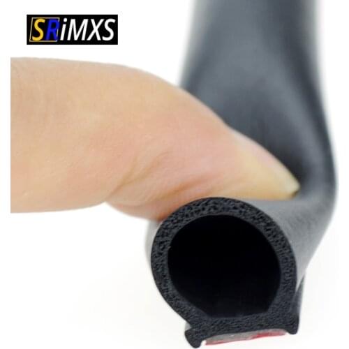 1-8 Meter Car Door Seal Sealing Strip Big D Car Door Rubber Seal Noise Insulation Sealing Rubber Door Weatherstrip Seal For Car