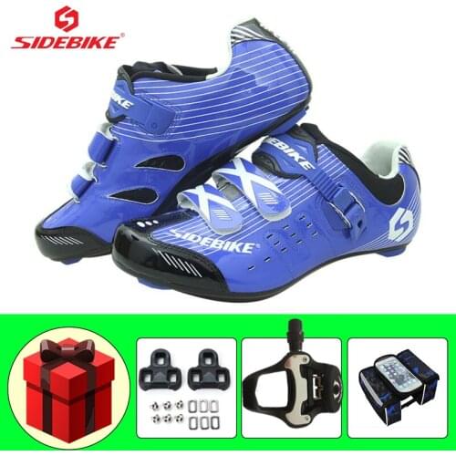 SIDEBIKE Cycling Sneaker Men Road Bike Shoes Self-locking Zapatillas Ciclismo Wear-resistant Breathable Racing Bicycle Footwear