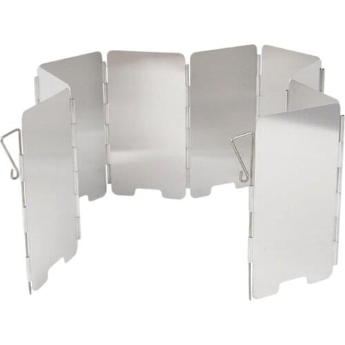 Camping Stove Windshield Windscreen Outdoor Portable Folding Windscreen Outdoor Camping Picnic Cooking Accessories