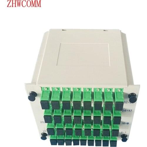 ZHWCOMM SC APC PLC 1X32 Fiber Optical splitter FTTH PLC Splitter box