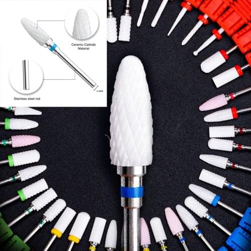 1PCS Nail Finishing Polishing Nail Polish Removal Corn Shaped Polishing Head Polishing Machine Accessories