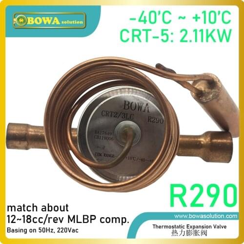 2.11KW R290 TEV (for 12 to 18cc comp.) reduces the chances of the breakdown of the compressor due to compression of the liquid