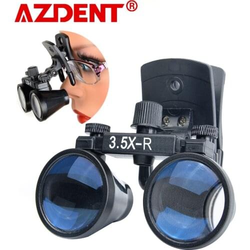 2.5X 3.5X Dental Portable Clip Medical Surgery Loupe Binocular Dental magnifying glass Dental Clamp Magnifier Optical Glass