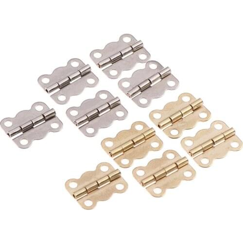 20Pcs 16*14mm Antique Cabinet Hinges Furniture Accessories Jewelry Boxes Hinge