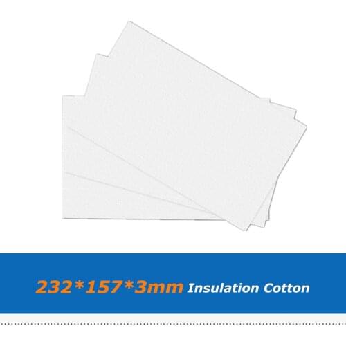 4pcs/lot 232*154*3mm 3D Printer Accessories Heating Bed Block Insulation Cotton Sheet With 3mm Thickness