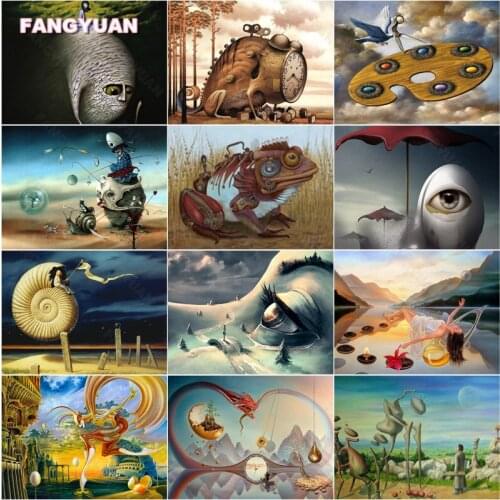 Diamond Painting Abstract Figure Painting Made of Iron Giant Toad Abstract Things Lacking Eyes Diamond Embroidery Needlework