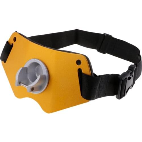 Aluminium Alloy Fishing Gimbal Fighting Waist Belt with EVA Padded, Fishing Rod Pole Holder for Big Fishes
