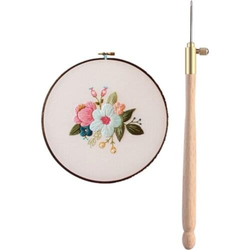 Bamboo Handle Crochet Hooks Knit Weave Yarn Craft Knitting Needle Wooden Crochet Hook Knitting Tools