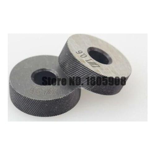 Free Shipping 2PCS 0.6mm/0.8mm/1.0mm/1.2mm/1.5mm/1.8mm/2.0mm Pitch Diagonal Coarse Steel Knurling Wheel Tool Roller Tool