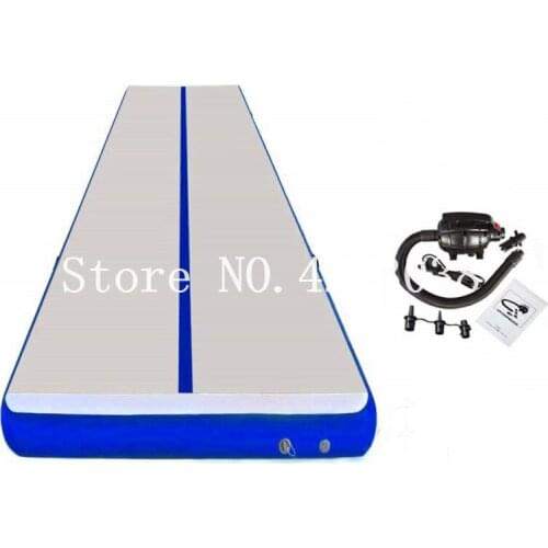 Free Shipping 4M Inflatable Gymnastics Mat Taekwondo Mat Air Track Tumbling Mat Inflatable Gymnastics Airtrack For Training