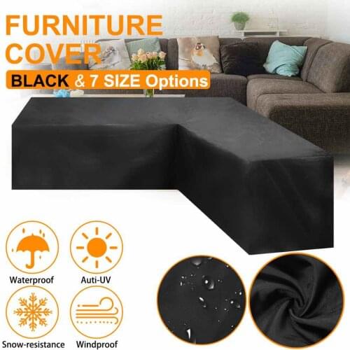 Outdoor garden patio furniture cover dust cover chair cover sofa furniture corner cover table cover wind, dust, rain and snow