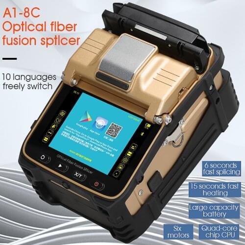 COMPTYCO FS-60F/60E AI-8C Automatic SM&MM Multi-Language FTTH Fiber Optic Splicing Machine Optical Fiber Fusion Splicer