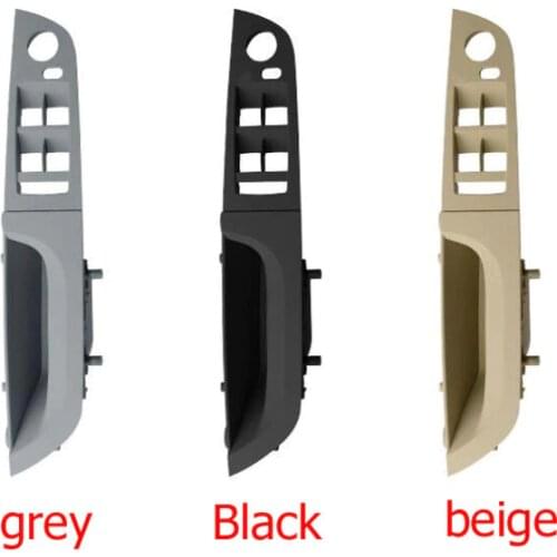 For BMW 3 series E90 E91 316 318 320 325 328 car Inner Handle Interior drivers Door Panel Pull Trim Cover Beige Black Grey