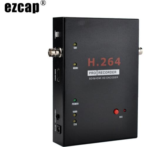 EZCAP286 SDI HDMI Audio Video Capture Card Game Recorder Recording To USB Flash HDD SD Card ,support Live Streaming FOOTSWITCH