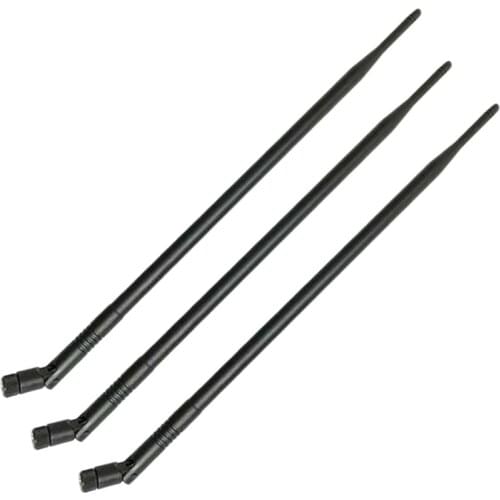 Hot 3PCS 9DBi RP-SMA Dual Band 2.4GHz 5GHz High Gain WiFi Router Wireless Tilt Antenna