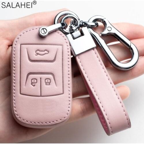 New Leather Car Key Cover Case For Chery A5 Arrizo E3 E5 A3 A5 Tiggo 3 5 7 8 5X eQ7 7Pro gx Fulwin2 Eastar 2019 2020 Accessories