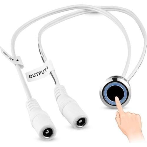 13MA DC 12V Mini Smart Sensor Touch Detector Dimmable Switch LED Strip Light Stepless Dimmer for Closet Corridor