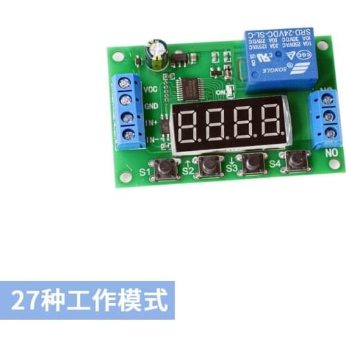 Power on and Off Delay Time Relay Module 5V12V24V Car Delay Switch Start Protection