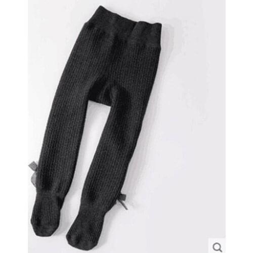 1 To 7 Years Old Children Soft Breathable Newborn Baby Pantyhose Autumn Winter Cotton Bowknot Infant Kids Tights Stocking Pants