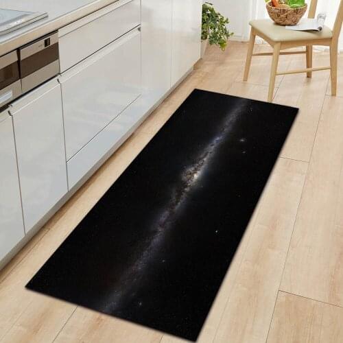 New Arrival Universe Starry Sky Door Entry Light Thin Flannel Fashion Modern Comfortable Carpet Home Decor Kitchen Mat