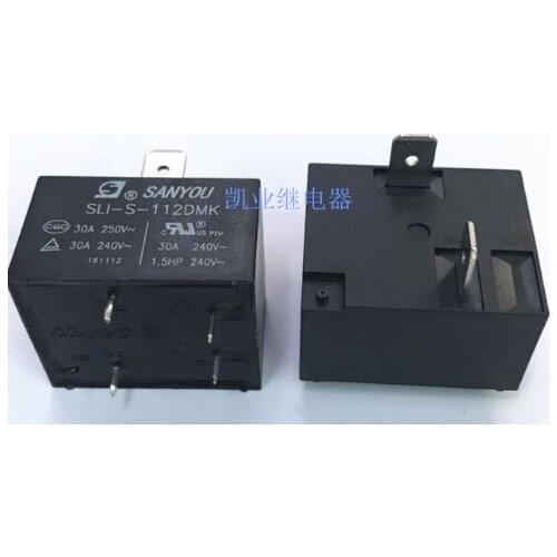 Original New Relay 5PCS/lot SLI-S-112DMK 12VDC SLI S 112DMK SLI-S-112DMK-12VDC 30A Can replace 855AWP-1A-C2-12VDC