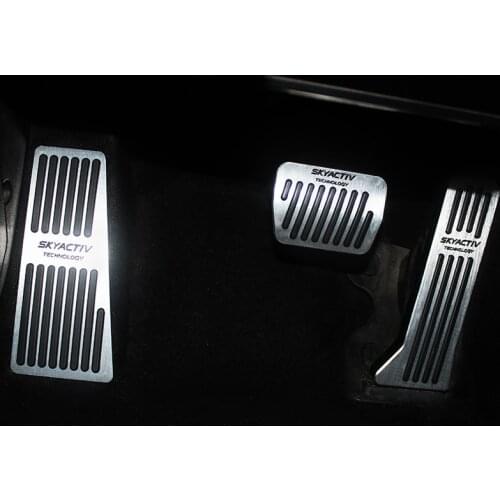 Car Accelerator Brake Clutch Pedal Footrest Pedal Plate Cover For Mazda 2 3 6 Demio CX 5 CX5 CX3 CX9 Axela ATENZA 2019