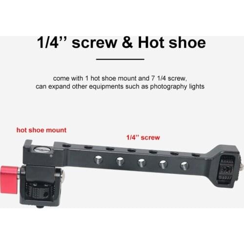 1/4'' Hot Shoe Mic Flash Light Stand Holder for Dji Ronin S SC ZHIYUN Weebill Crane 3 Gimbal Camera Monitor Stand Barcket