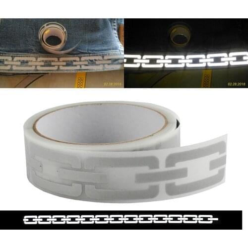 High Visibility Safely Silver Reflective Tape Iron On Fabric Clothes Heat Transfer Vinyl Film Zipper DIY M31 25mm*1m