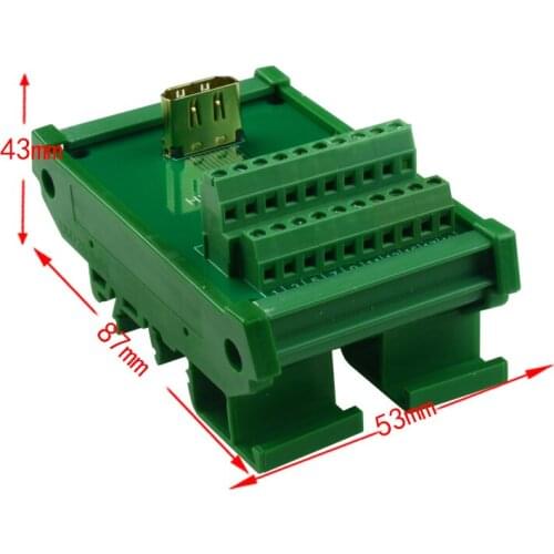 High-definition HDMI vertical female connector The plug Terminal block Hd line joint HDMI female to screw module