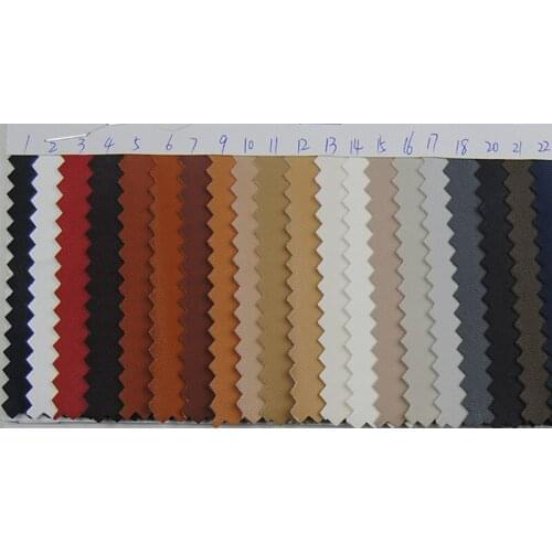 0.6mm Multicolor PU leather fabric soft lamb grain synthetic leather for interior decoration, soft bag