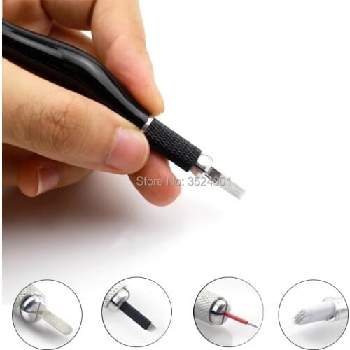 1Pc Microblading Tebori Pen PCD Microblade Needle Holder Eyebrow Permanent Makeup Manual Tattoo Pen