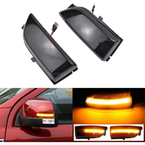 2PCS For Ranger T6 Raptor Wildtrak Ford Everest 2015-2019 LED Dynamic Turn Signal Rearview Mirror Sequential Indicator Light
