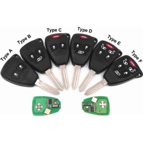 315/433Mhz ID46 Remote Car Key Entry Transmitter for Chrysler
