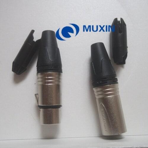 60Pcs/lot 30PCS NC3MXX & 30PCS NC3FXX NEUTR1K Male and female A set 3 Pin XLR Connector withe Originl