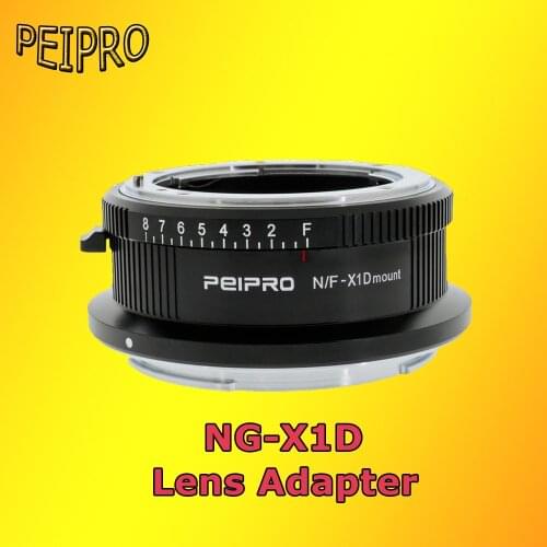 PEIPRO NG-X1D Lens Adapter for Hasselblad X1D/XID II Camera To Nikon Lens Aperture Manual focus