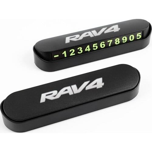 Car Luminous Temporary Parking Card Night Phone Number Card Universal Hidden Auto Mobile Temporary Stop for RAV4
