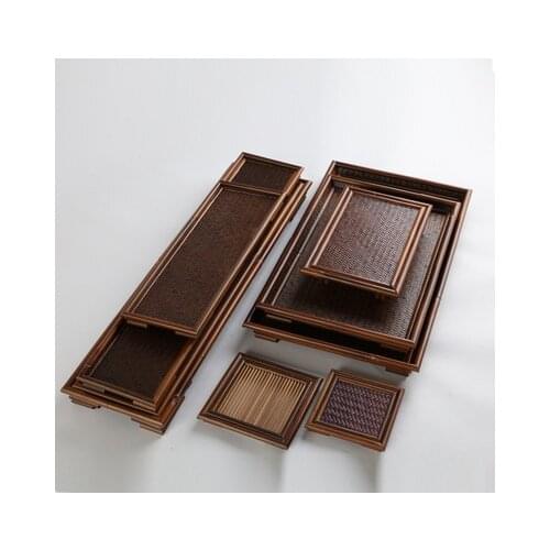 Bamboo tea set to receive a plate of Japanese style restoring ancient ways is rich ancient frame tray dry bubble tea tent cuphol