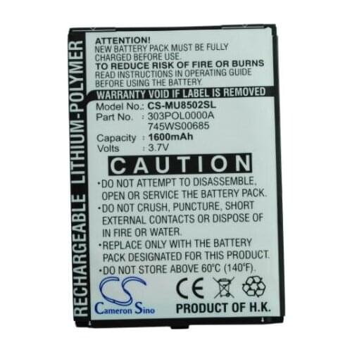 Cameron Sino 1600mAh battery for I-MATE Ultimate 8502 303POL0000A 745WS00685 Mobile, SmartPhone Battery