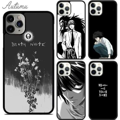 Death Note anime Phone Case for iPhone 11 12 Pro Max mini X XR XS SE 2020 5 6S 7 8 Plus Samsung Galaxy S8 S9 S10 Cover shell